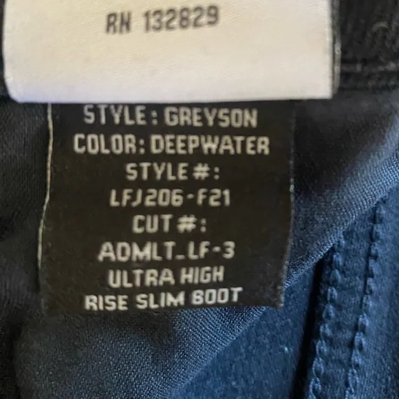 NWT Lovers + Friends Greyson Ultra High Rise Slim Boot Deepwater Black 25 26 - Picture 8 of 9